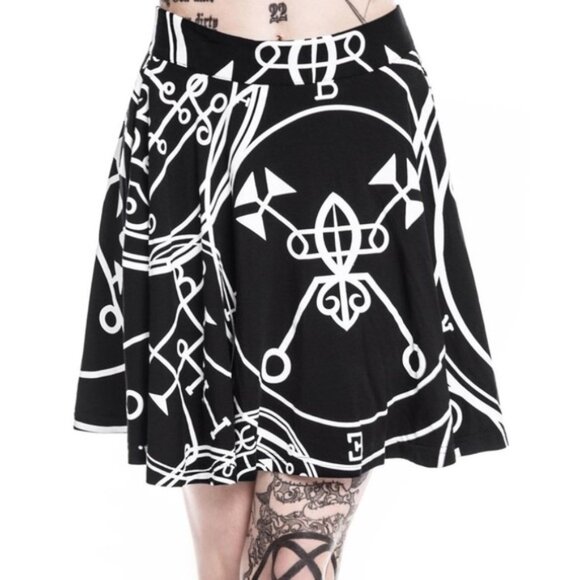 Killstar Dresses & Skirts - KILLSTAR Sigil witchy occult skater skirt